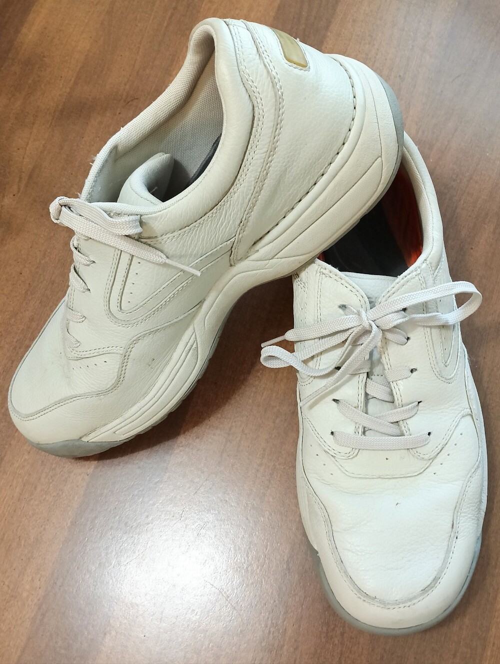 Men's Rockport Light Beige Leather Hydro-Shield Waterproof Shoe (13)